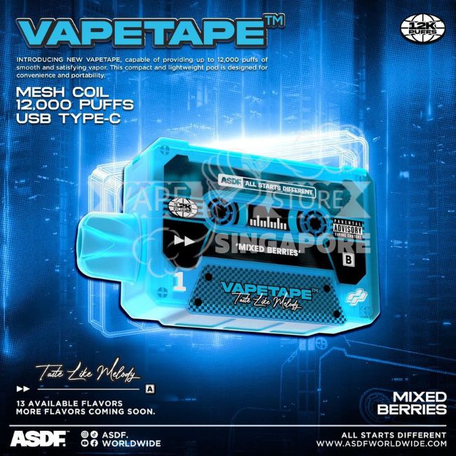 vapetape-12000-puff-mixed-berries-singapore-vape-store