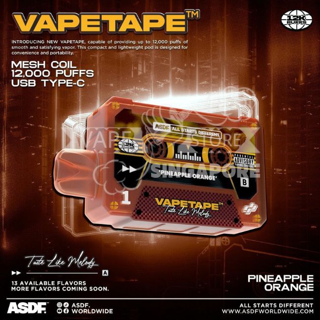 vapetape-12000-puff-pineapple-orange-singapore-vape-store