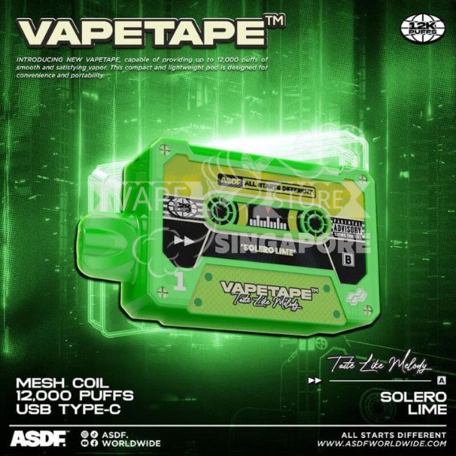 vapetape-12000-puff-solero-lime-singapore-vape-store