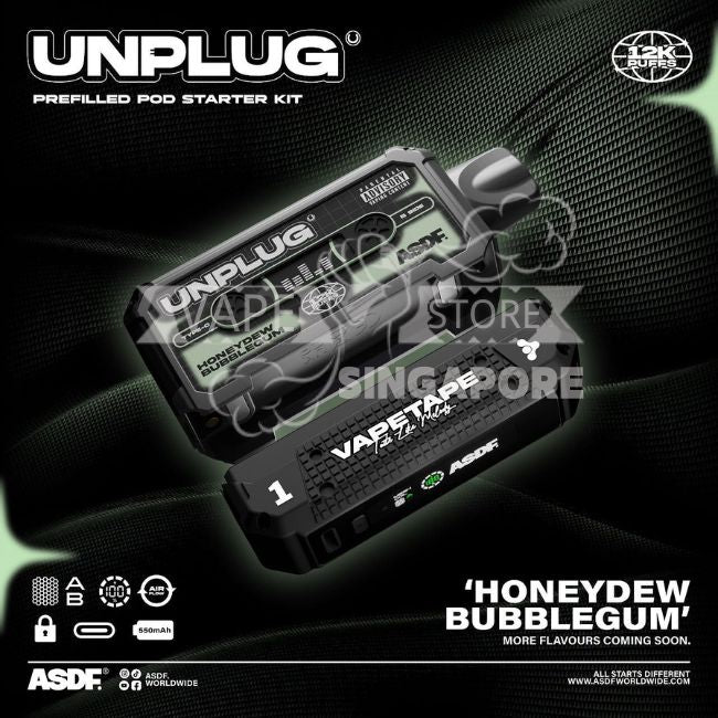 vapetape-unplug-12k-puff-honeydew-bubblegum-singapore-vape-store