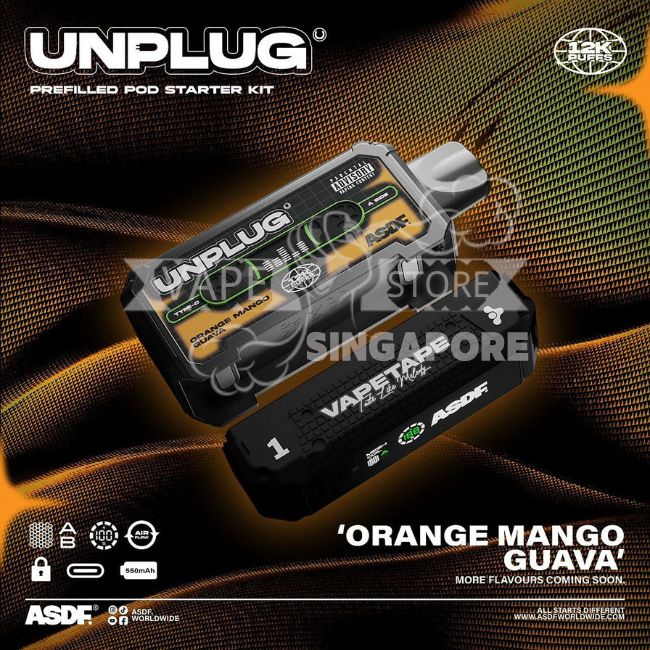 vapetape-unplug-12k-puff-orange-mango-guava-singapore-vape-store